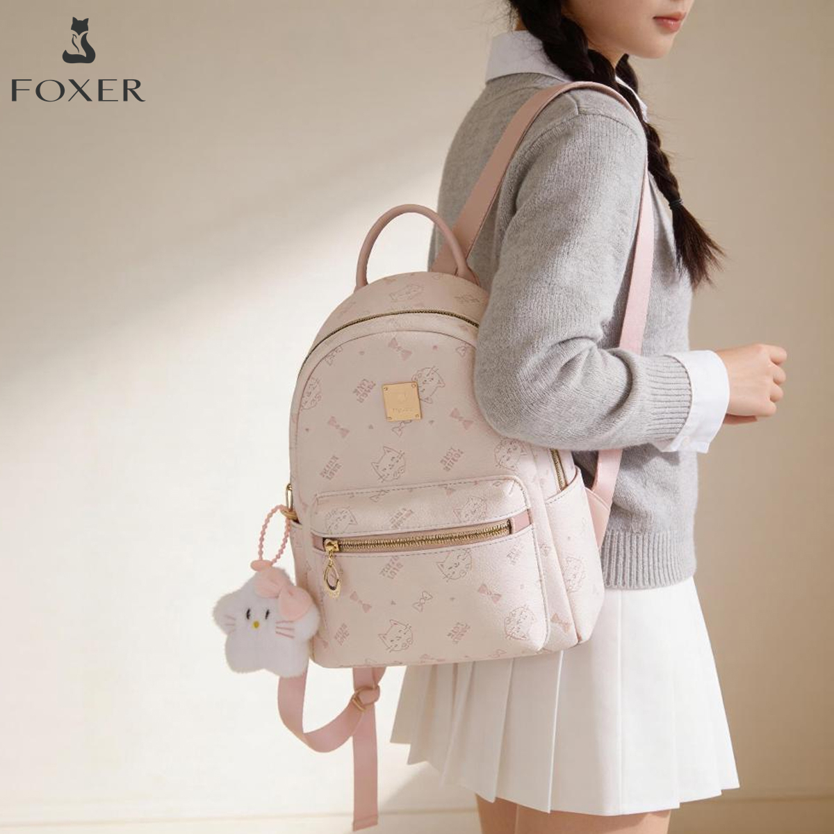 FOXER Brand PVC Leather Backpa - Women'S Bags Designer Brands 리뷰 및 가격