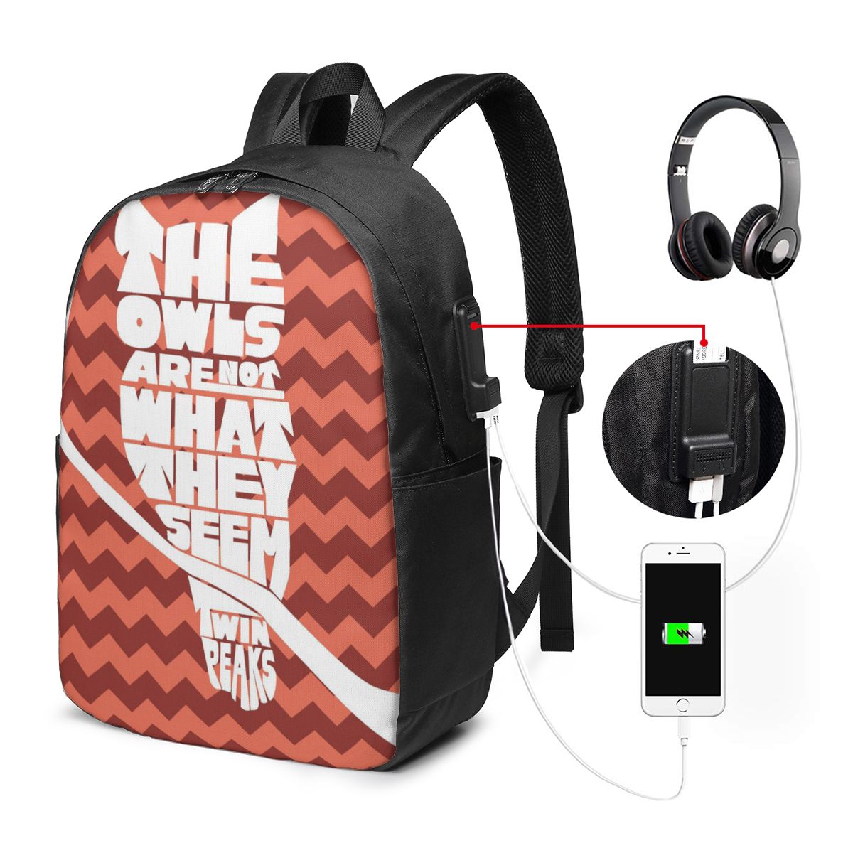 Twin Peaks Red Room Backpack T - Women Bags College 리뷰 및 가격
