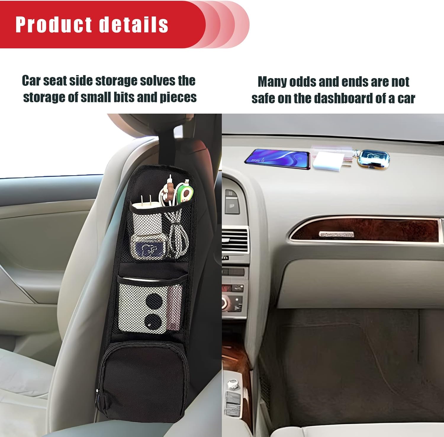 Car Seat Storage Hanging Bag,  - Mesh Net Bag 리뷰 및 가격