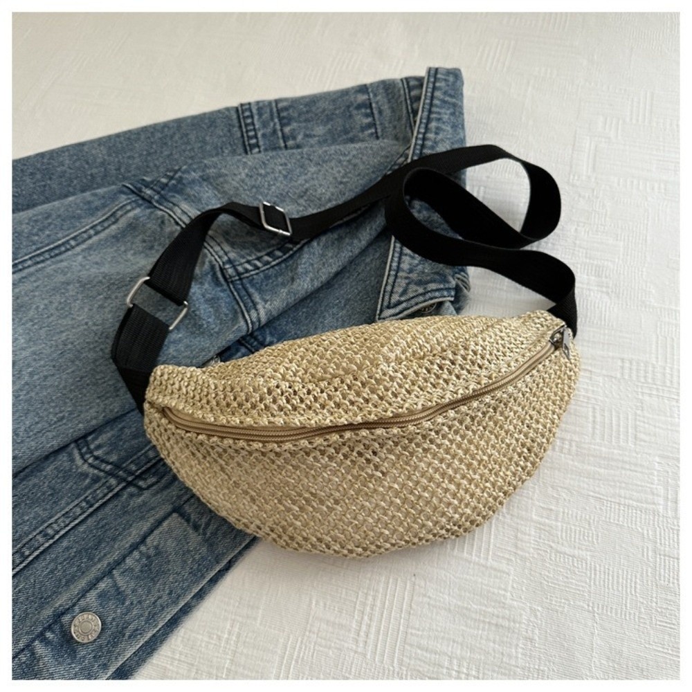 Vacation Woven Waist Pouch Boh - Woven Straw Bag 리뷰 및 가격