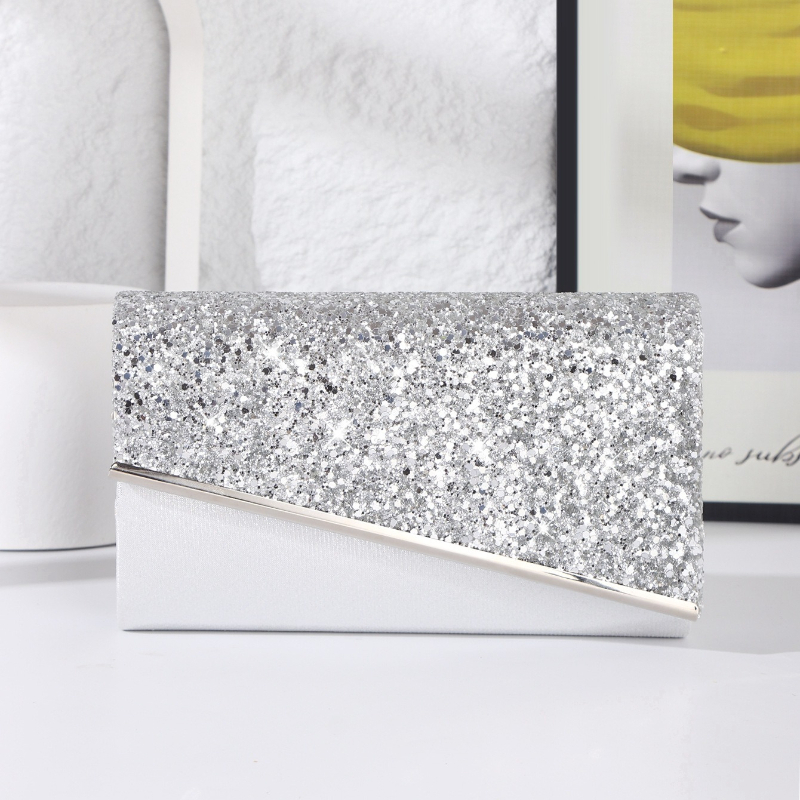 Silver Glitter Envelope Clutch - Flap Bag Envelope 리뷰 및 가격