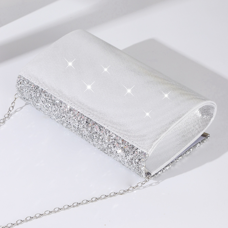 Silver Glitter Envelope Clutch - Flap Bag Envelope 리뷰 및 가격