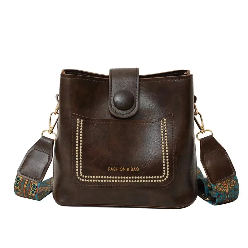 Vintage Simple PU Leather Buck - Women Bags Designer 리뷰 및 가격