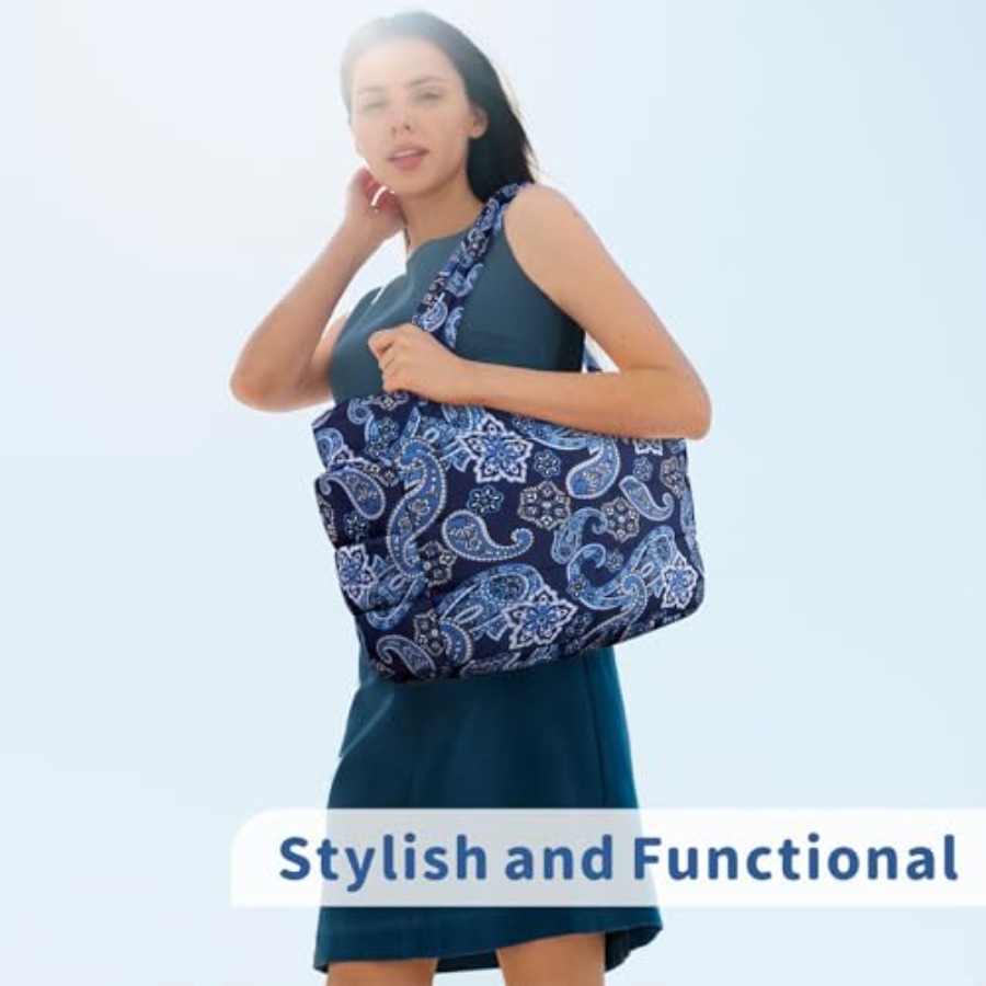 TOPDesign Puffer Tote Bag for  - Women'S Tote Bags For Work 리뷰 및 가격